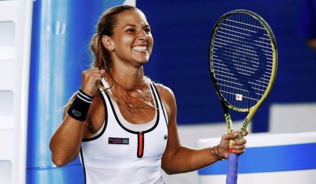 Доменика Цибулкова в матче четвертого круга Australian Open